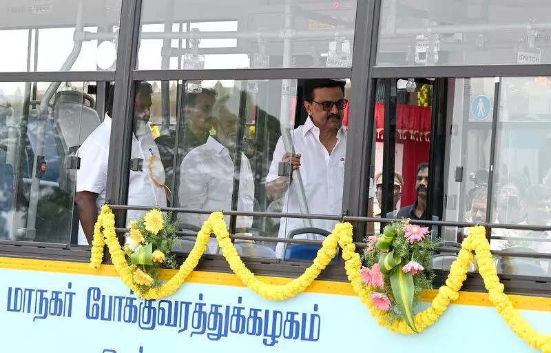 Stalin flags off first batch of 120 electric buses in Chennai