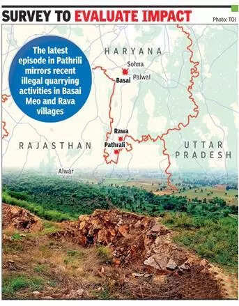 Blasts rock Aravalis near village where miners brought down a hillock in Haryana