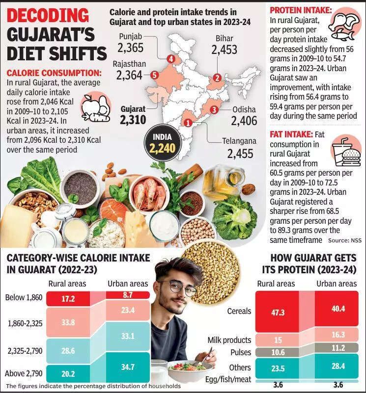 Gujarat sees sharp rise in fat consumption: NSS Report