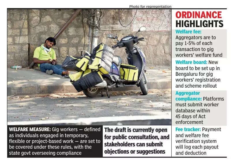Karnataka’s draft rules for gig workers’ board allow aggregators to self-declare contributions