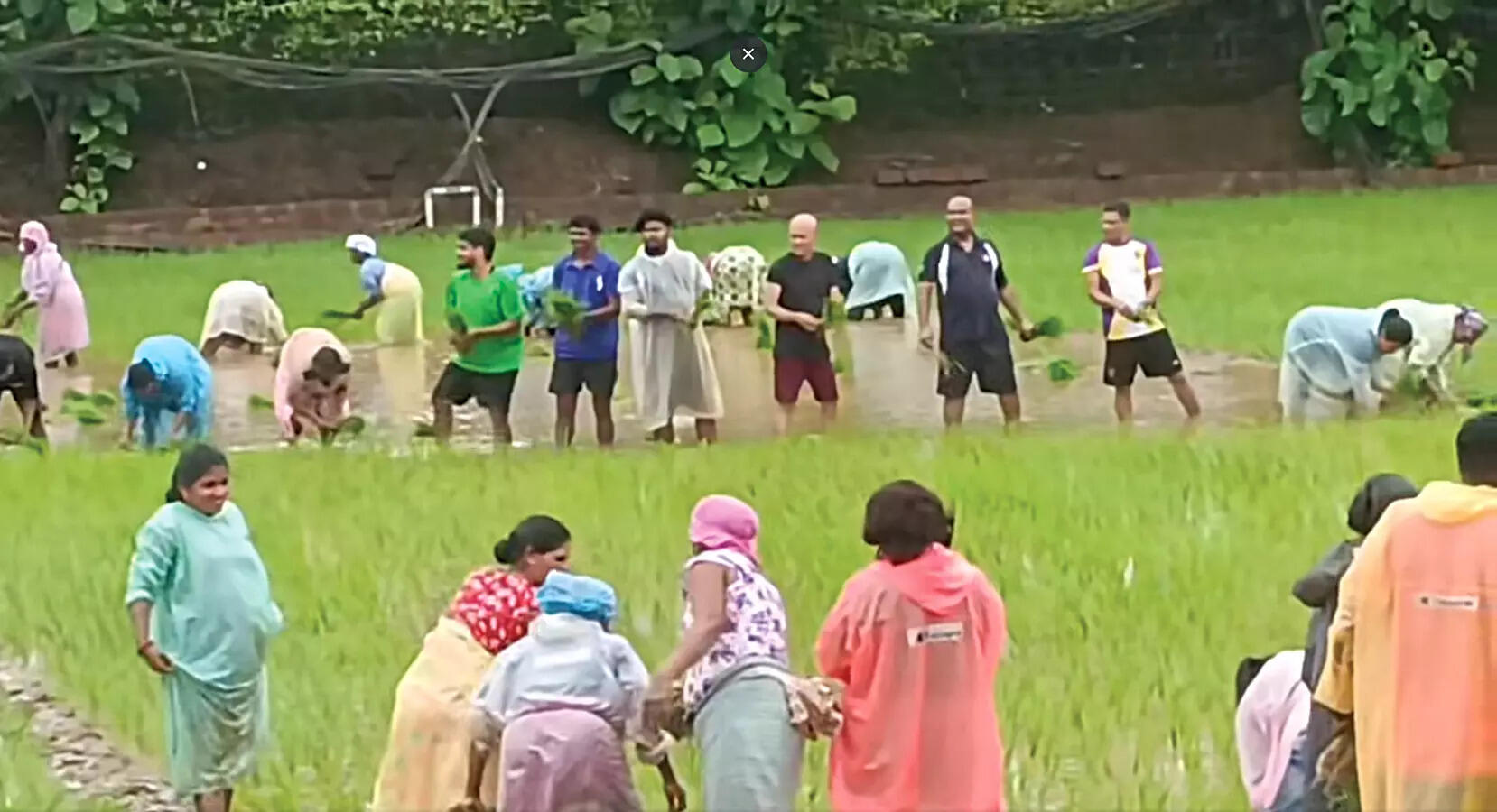 Goa auxiliary bishop swaps robes with farmer’s garb, Rachol has field day