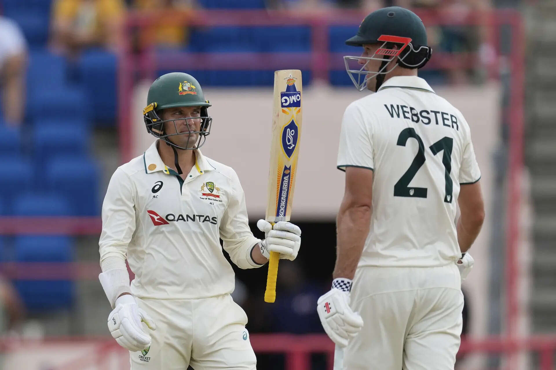 2nd Test: Carey, Webster shine again as Australia rally from collapse to post 286
