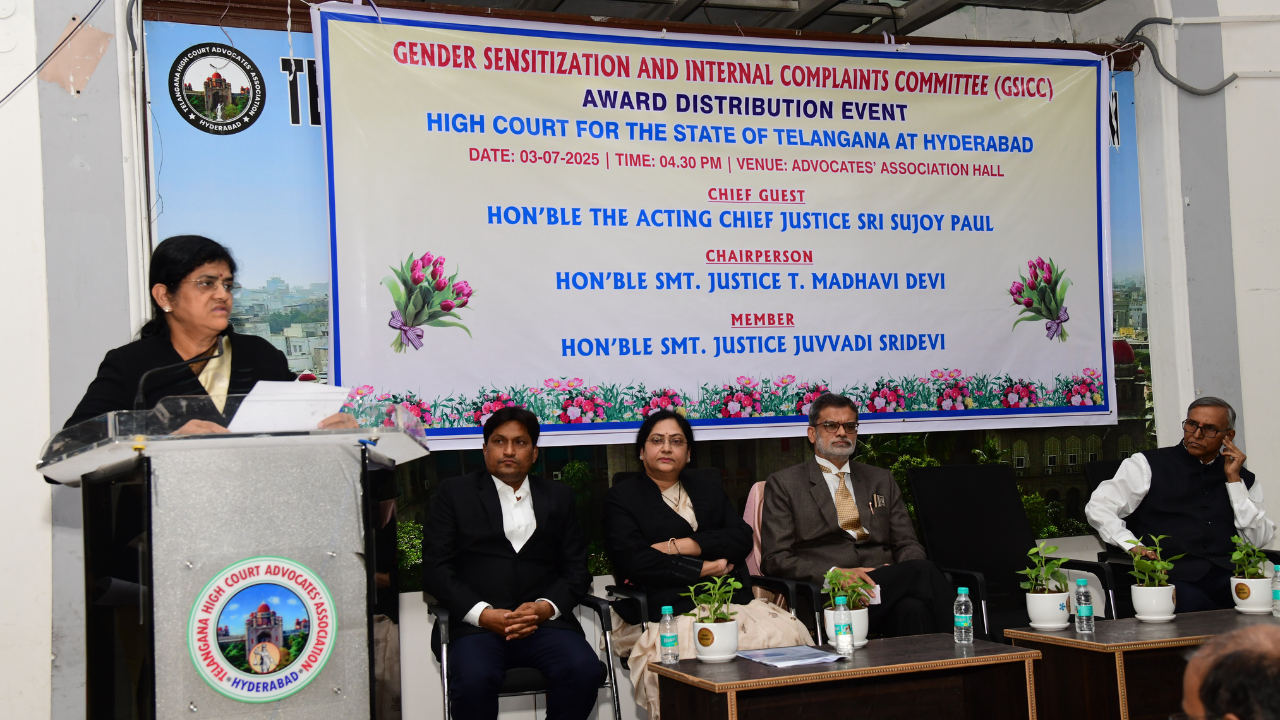 Telangana HC GSICC hosts award event to promote gender sensitization & workplace safety