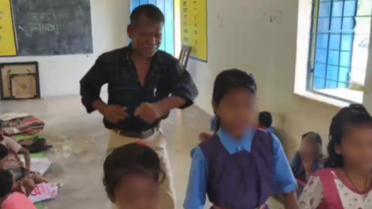 Drunk teacher dances with schoolgirls in classroom; suspended after viral video