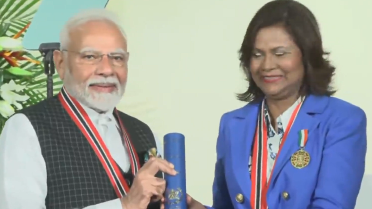 Caribbean visit: PM Modi receives Trinidad and Tobago’s highest civilian honour; first Indian PM to visit in 25 years