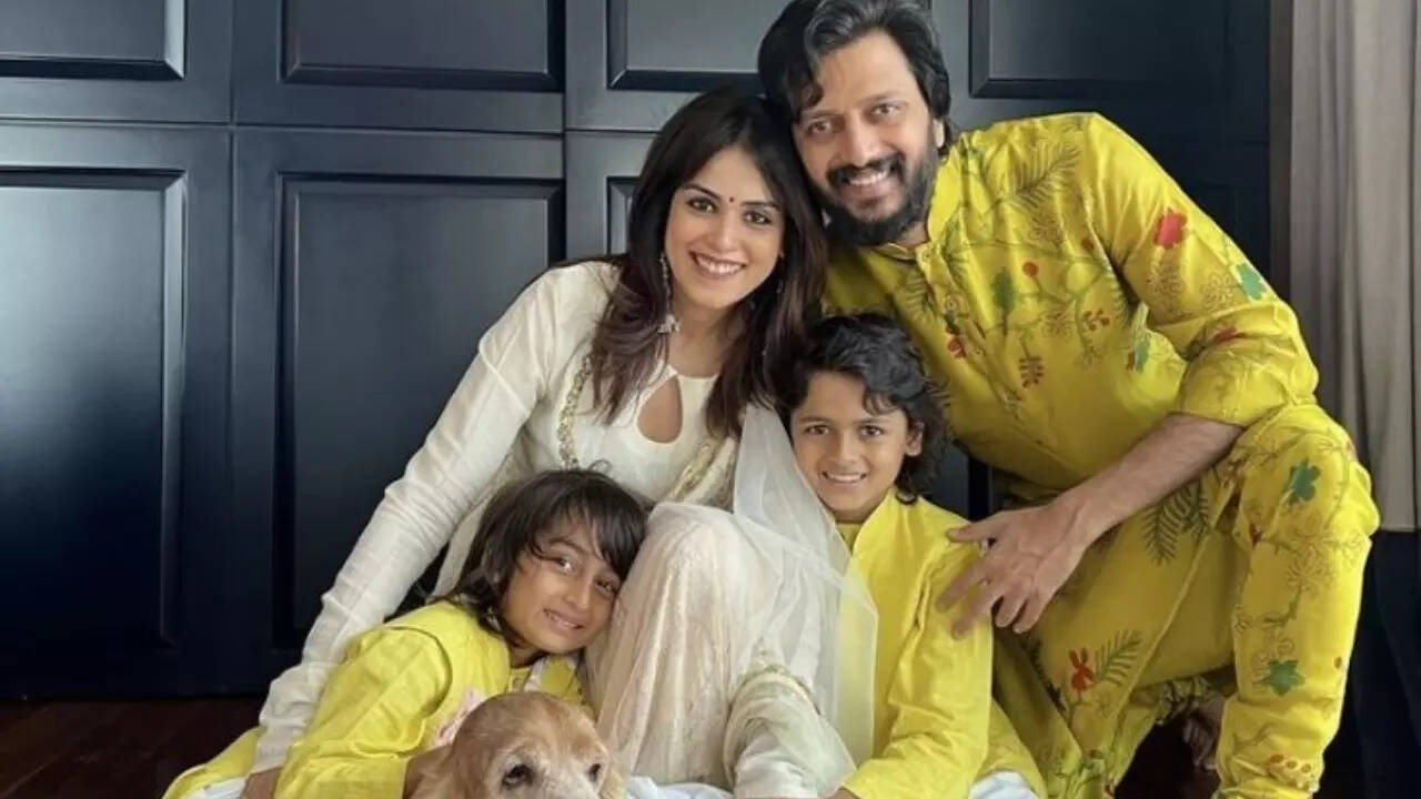 Riteish reveals why he lets his children pose for paps
