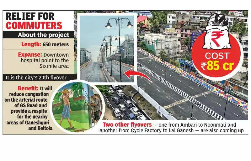 20th flyover in Guwahati to ease traffic congestion on busy GS Road