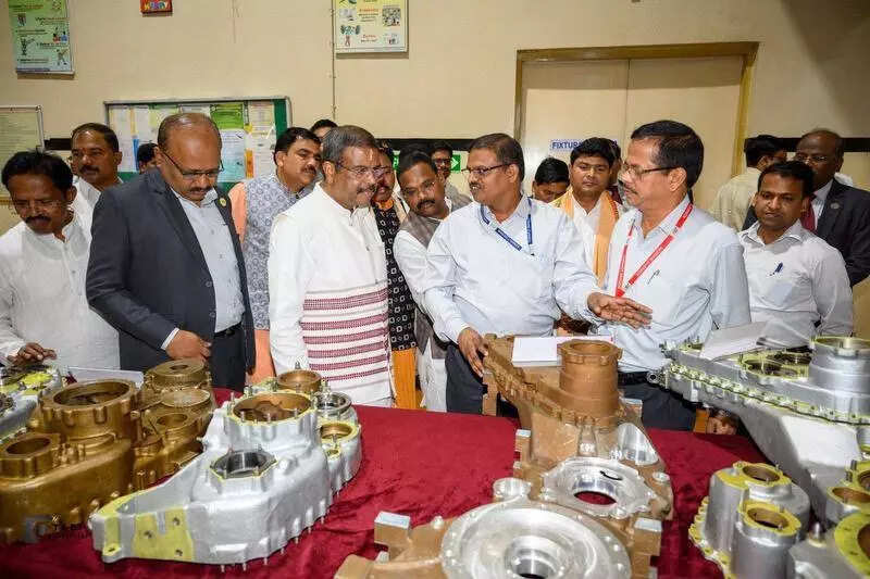 Pradhan visits HAL facility in Koraput, CUO