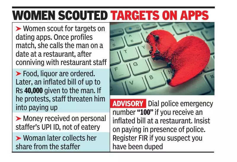 Conned at first sight! 21 held in wine-&-dine dating scam
