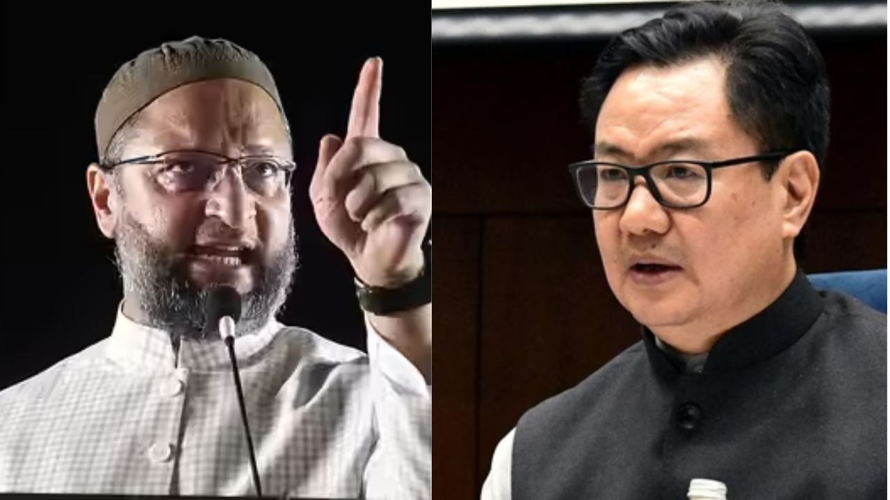 ‘India’s minorities are hostages’: Owaisi slams Rijiju over ‘benefits’ claim; says Muslims are called ‘jihadi’, ‘Rohingya’, and ‘Pakistani’