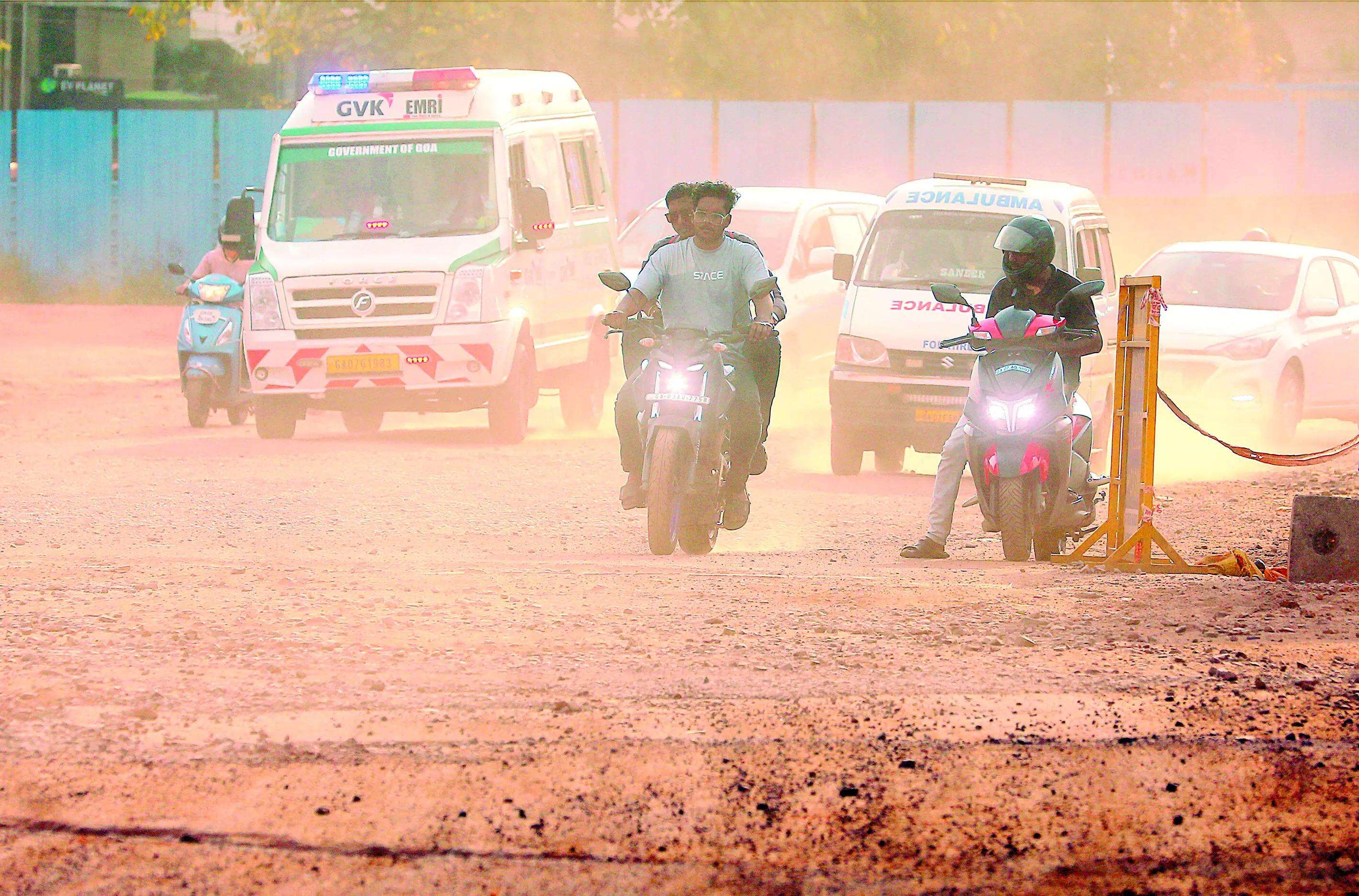 Congress slams govt over bad Porvorim road