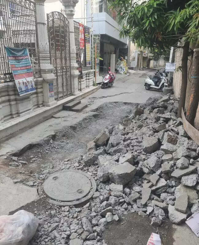 Vepery residents wait for debris removal, laying of road