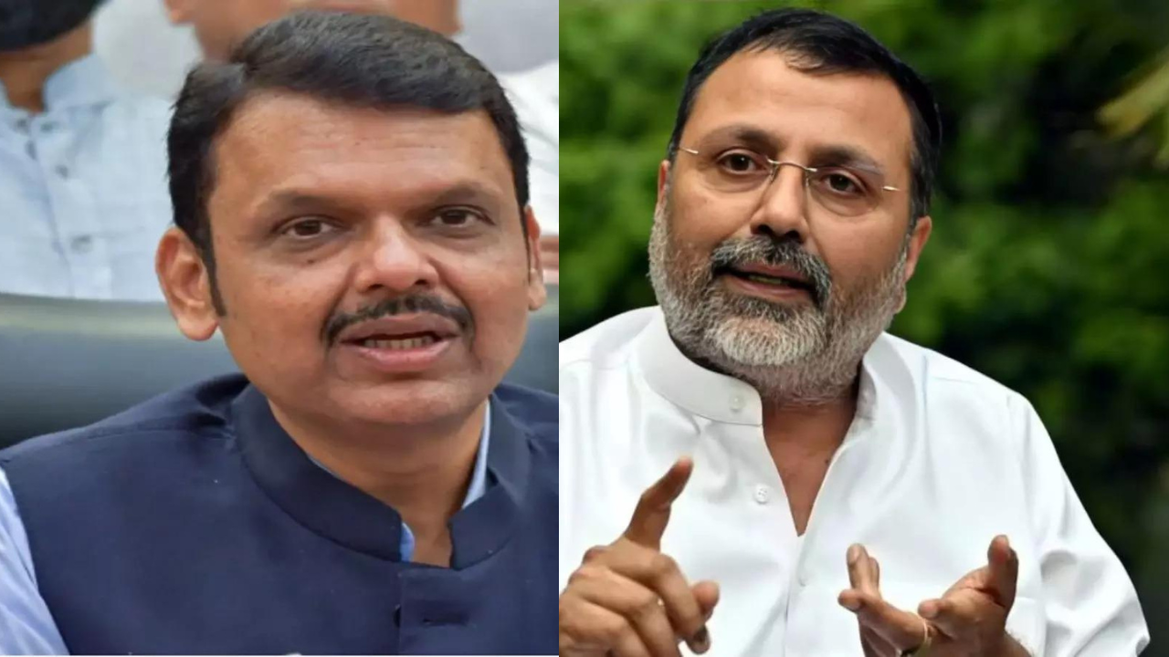 ‘Not for common Marathis, but still inappropriate’: Devendra Fadnavis on Nishikant Dubey’s ‘marenge’ threat; Sena (UBT) calls BJP MP ‘faltu aadmi’