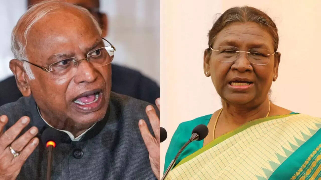 BJP demands apology from Mallikarjun Kharge for ‘objectionable’ remarks against President Droupadi Murmu and Ramnath Kovind; Congress defends statement