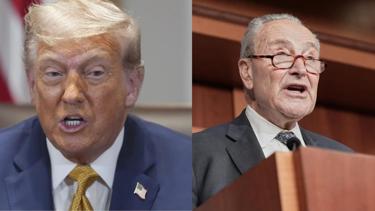 ‘Abandoned the Jews’: Trump takes a jab at democratic senator Chuck Schumer; says AOC will ‘beat him’