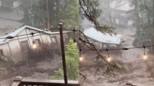 New Mexico floods: Houses swept away, river overflows as rain hits Ruidoso village – watch