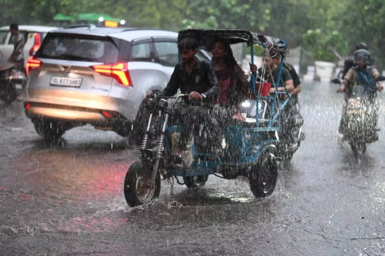 Rain brings relief in Delhi-NCR; orange alert issued as temperatures dip, air quality improves