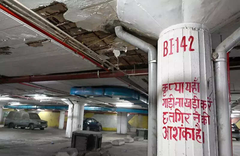 Palika Place underground parking suffers neglect, deteriorating rapidly