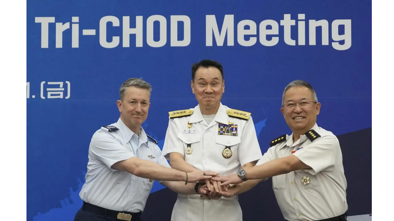 South Korea, US and Japan top military chiefs meet in Seoul