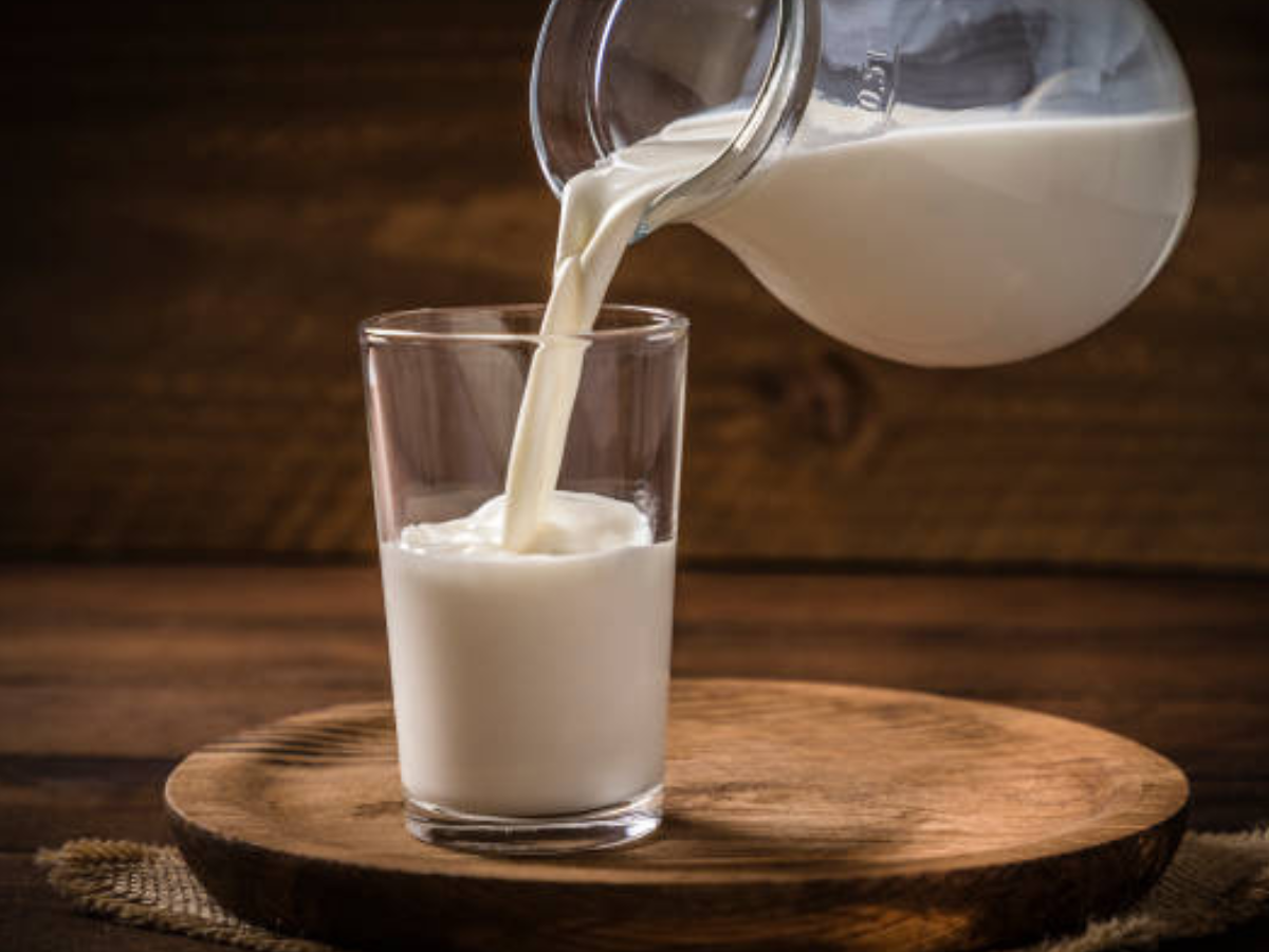 Curd with milk