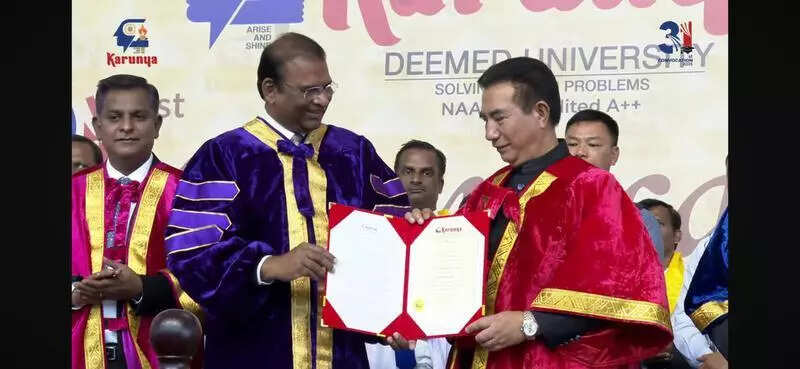 Karunya inst confers honorary doctorate on CM Lalduhoma