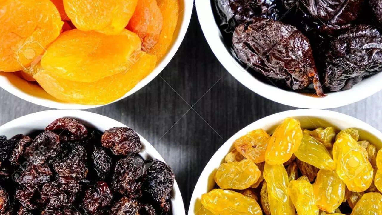 Natural laxatives like prunes and raisins to relieve constipation
