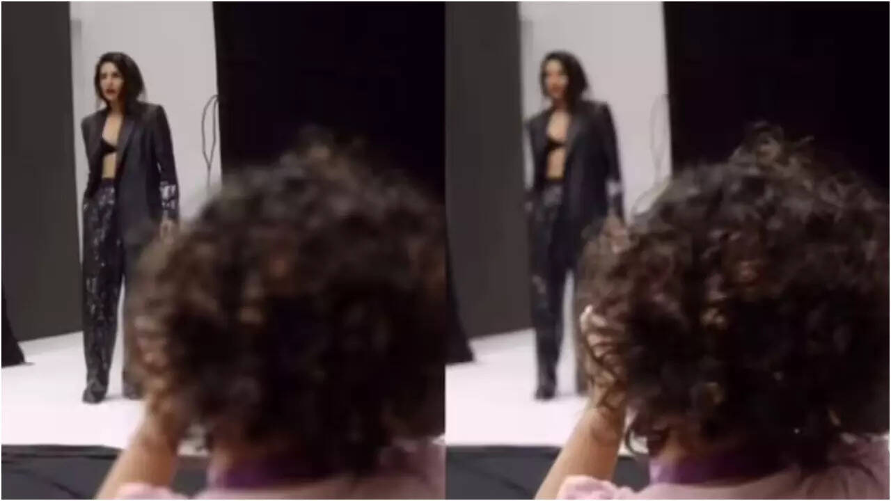 PC's daughter Malti steals hearts as she films her mom at work