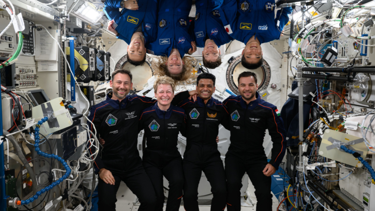 ​From gajar ka halwa to chat with PM Modi: Key moments from Astronaut Shubhanshu Shukla 14-day stay in International Space Station; in pics​