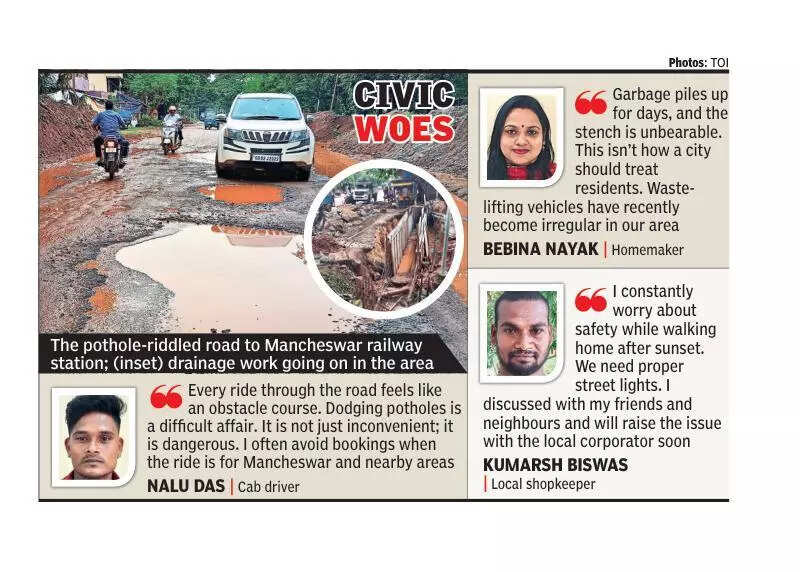 Potholes, lack of lights, poor drainage affect vital city road