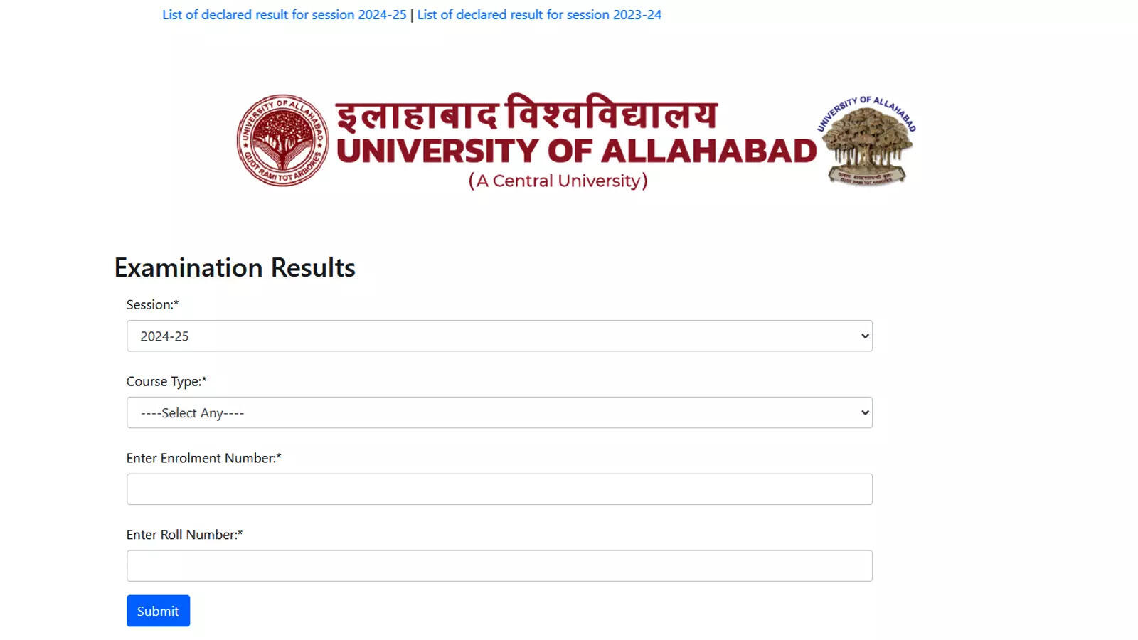 UoA UG, PG results 2025: University of Allahabad declares BA I, MBA II Semester and other results on coe.allduniv.ac.in
