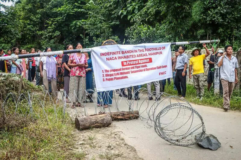 Kuki-Zo road project sparks bandh call in Manipur’s Naga-majority areas