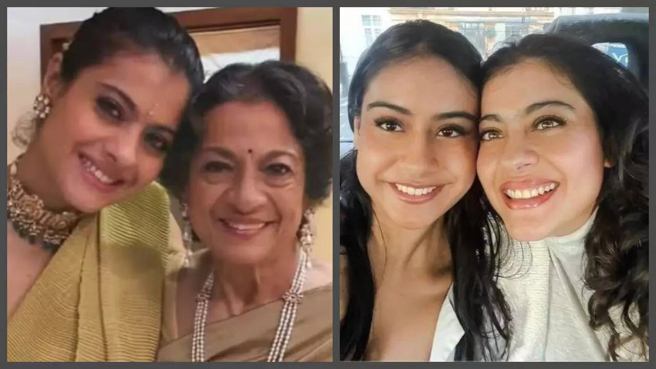 Kajol broke down in front of mom Tanuja with Nysa in her arms