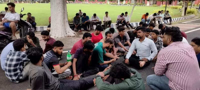 Students protest at Ravenshaw university against ‘false’ ragging case