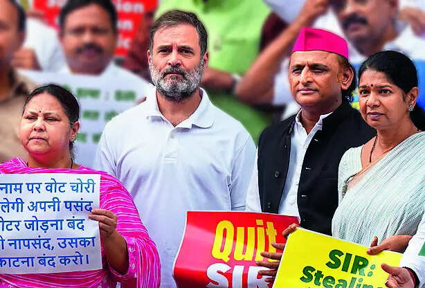 Oppn protests rolls revision in Bihar, stalls House business​