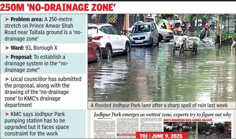 Councillor seeks drainage network to check Jodhpur Park waterlogging