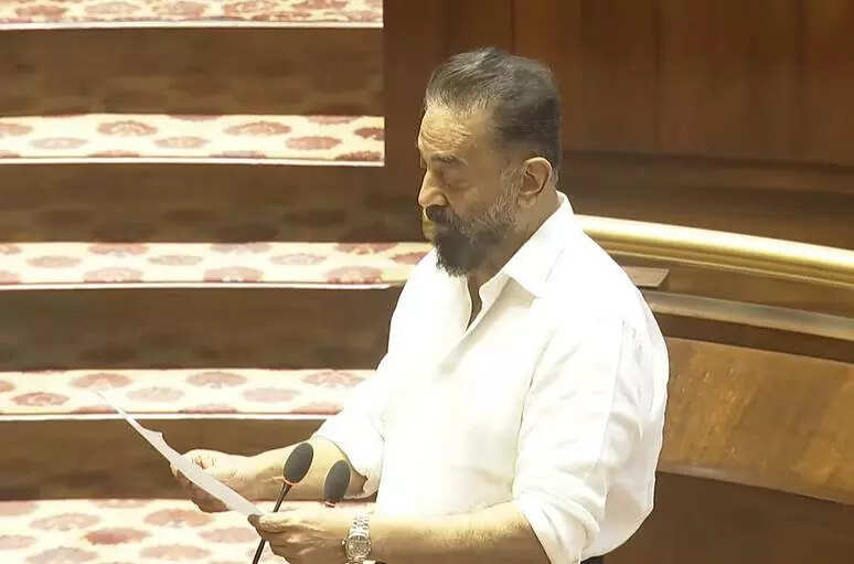 Kamal, three DMK MPs take oath in RS