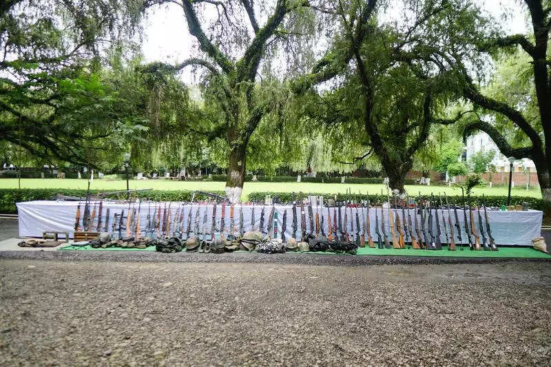 90 arms, 728 rounds of ammo seized in Manipur crackdown