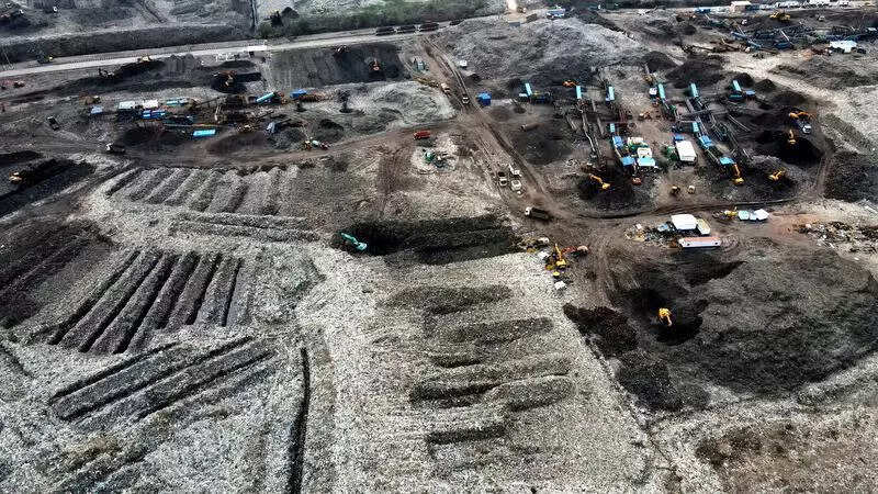 Biomining site at Kodungaiyur gets power connections
