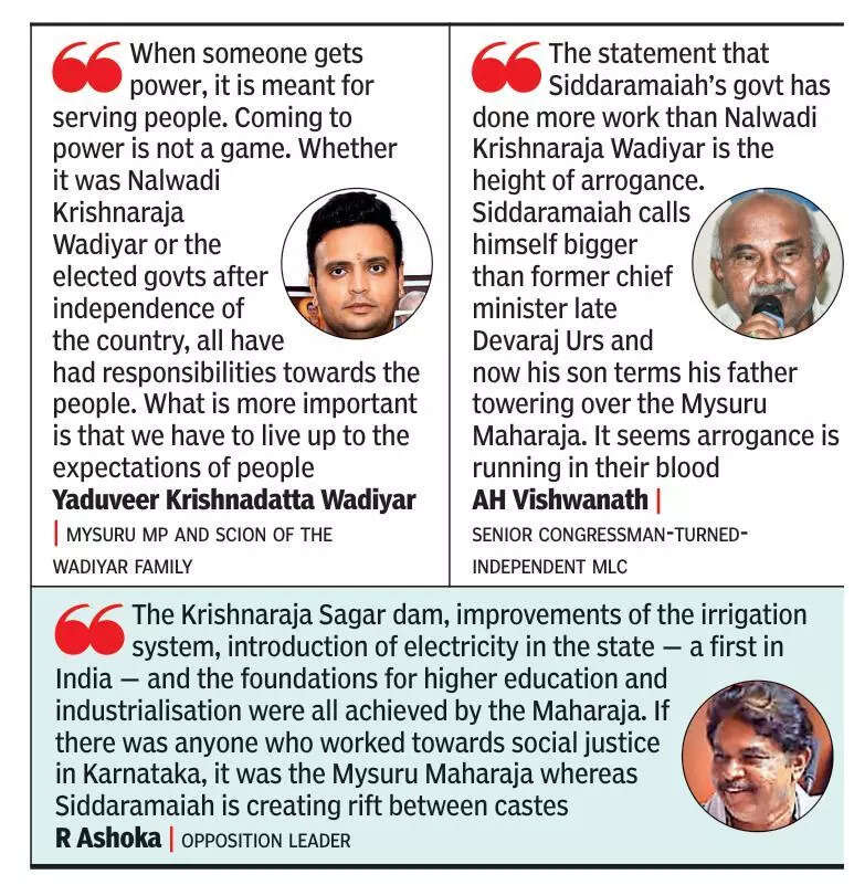 Yathindra’s comparison of CM Siddaramaiah with Krishnaraja Wadiyar kicks up row