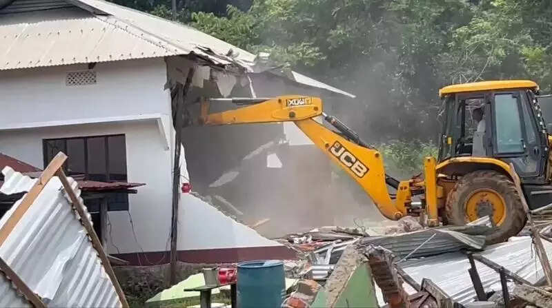 Place of worship in Dima Hasao razed during eviction drive
