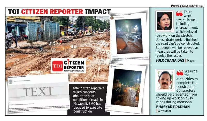 BMC to speed up drain, road works on city stretch after prod by citizen reporters
