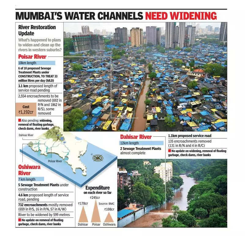 Two decades after deluge: Poisar to Dahisar, river revival at a trickle