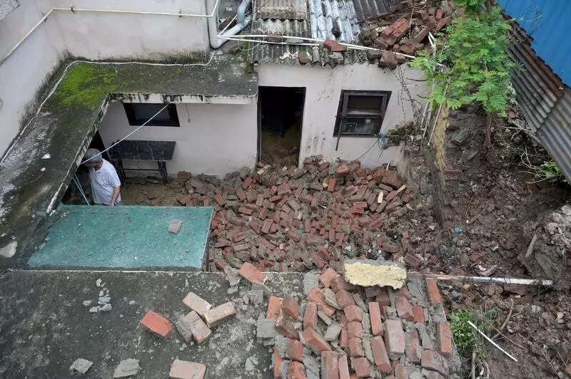 Boundary wall collapse after heavy rain kills woman and son in north Delhi