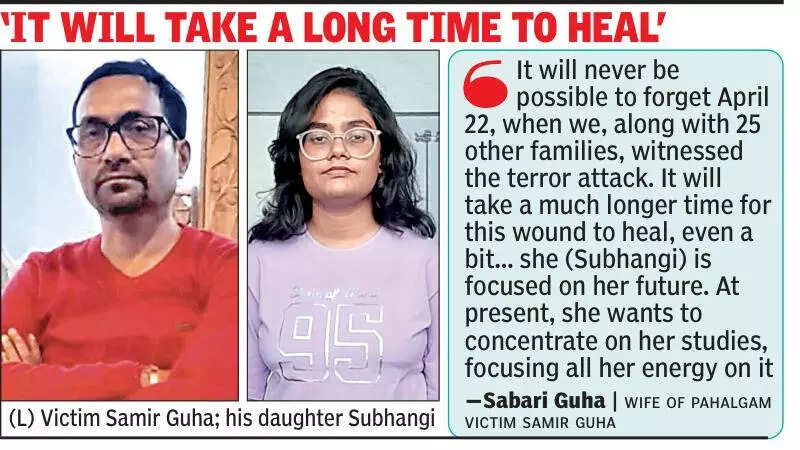 Pahalgam victim’s daughter to start college, will study psychology, a dream she shared with dad