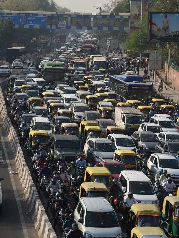 Traffic curbs at Janakpuri flyover for repair work