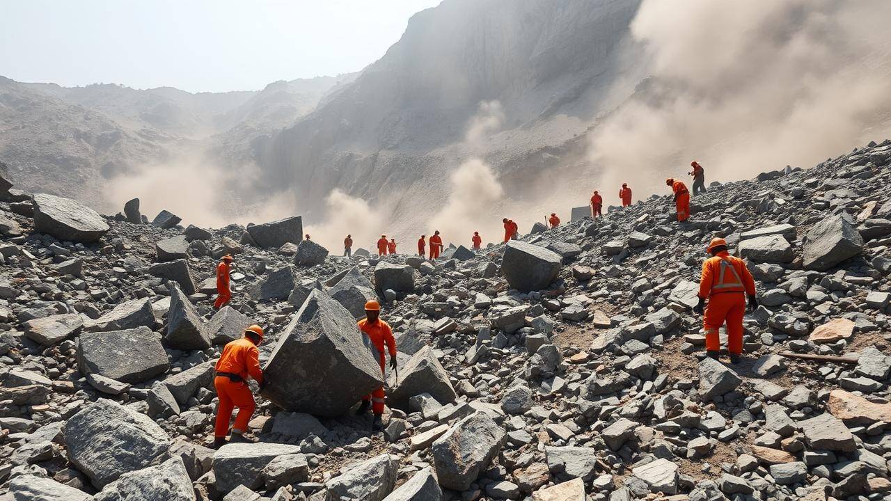 Granite quarry collapse: 6 workers dead, 10 injured in Andhra; rescue ops on