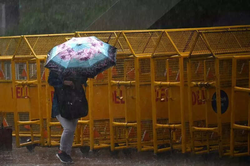 Light rain and humid weather recorded in Delhi on sunday
