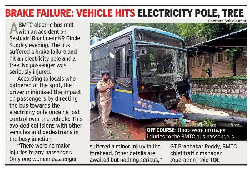 Electric bus crashes in Bengaluru raise safety alarm, show training gaps