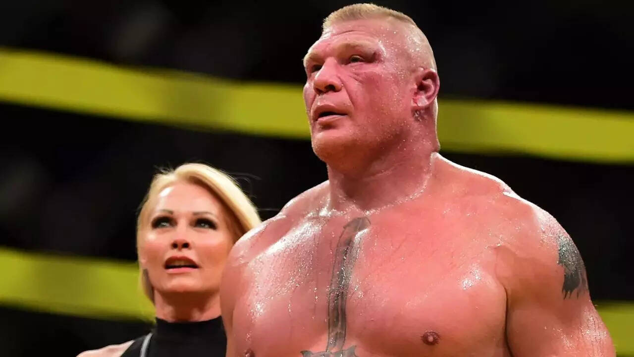 Brock Lesnar and his wife Rena Marlette Greek