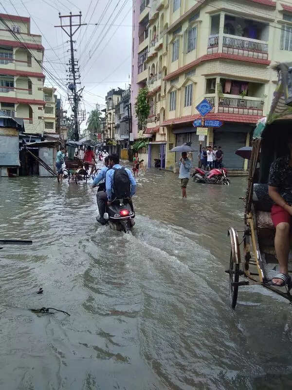 Silchar streets inundated after heavy rain overwhelms drains